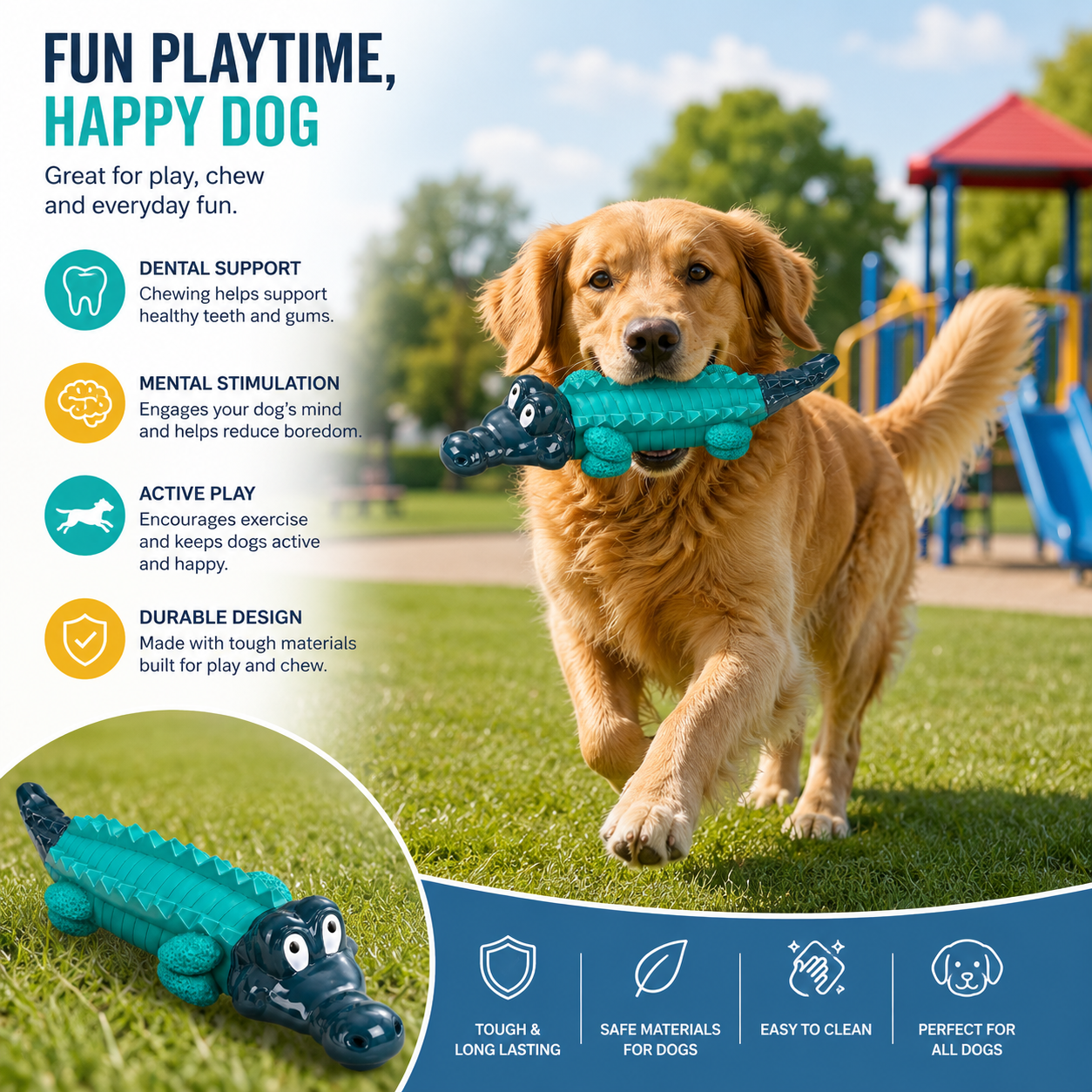 Durable Dog Chew Toy for Heavy Power Chewers