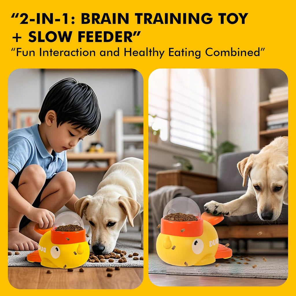 Duck Shaped Cat & Dog Toy Treat Dispenser