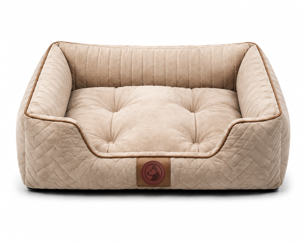 Luxury Orthopedic Plush Dog Bed with Quilted Support Cushion