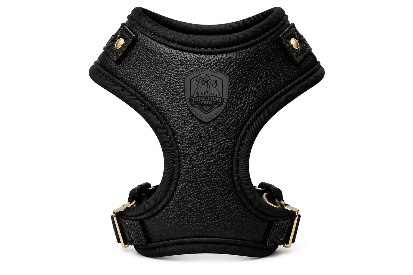 Luxury Leather Dog Harness Vest With Padded Comfort