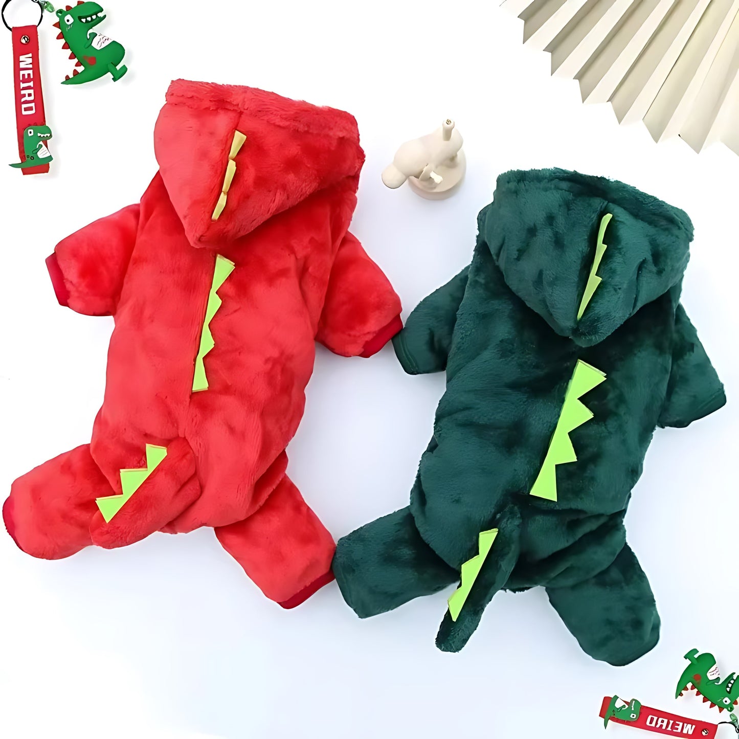 Dinosaur Dog Hoodie Fleece Jacket for Small Dogs