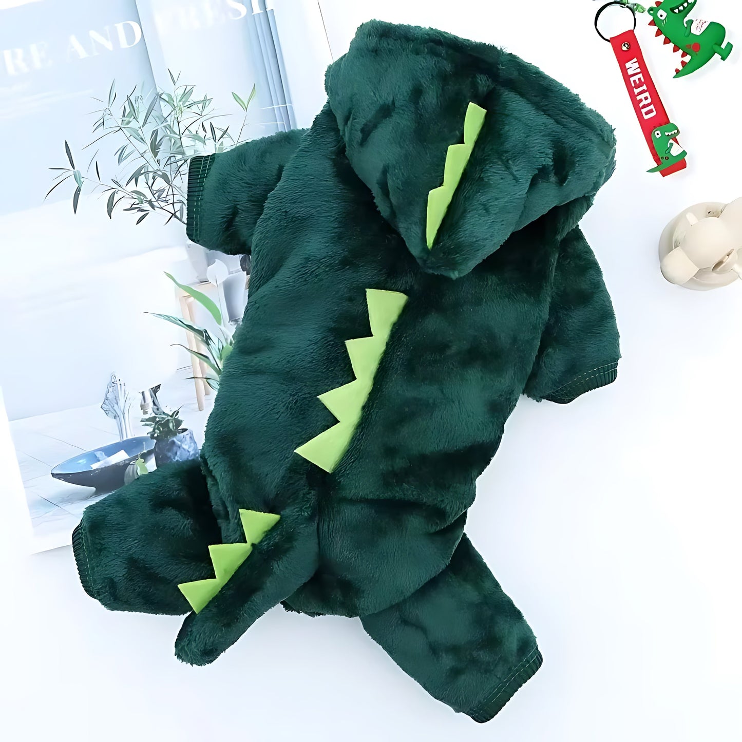 Dinosaur Dog Hoodie Fleece Jacket for Small Dogs