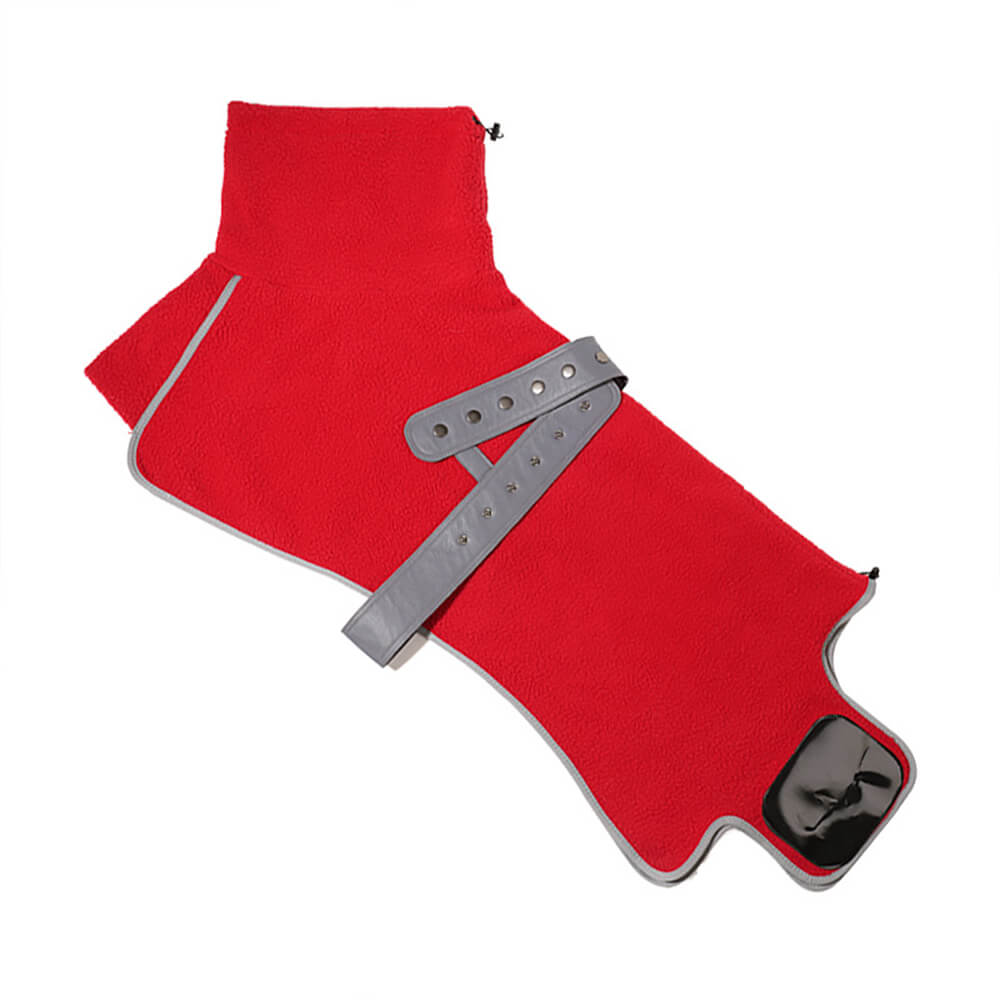 High-Neck Fleece Dog Cape - Warm and Windproof Winter Protection