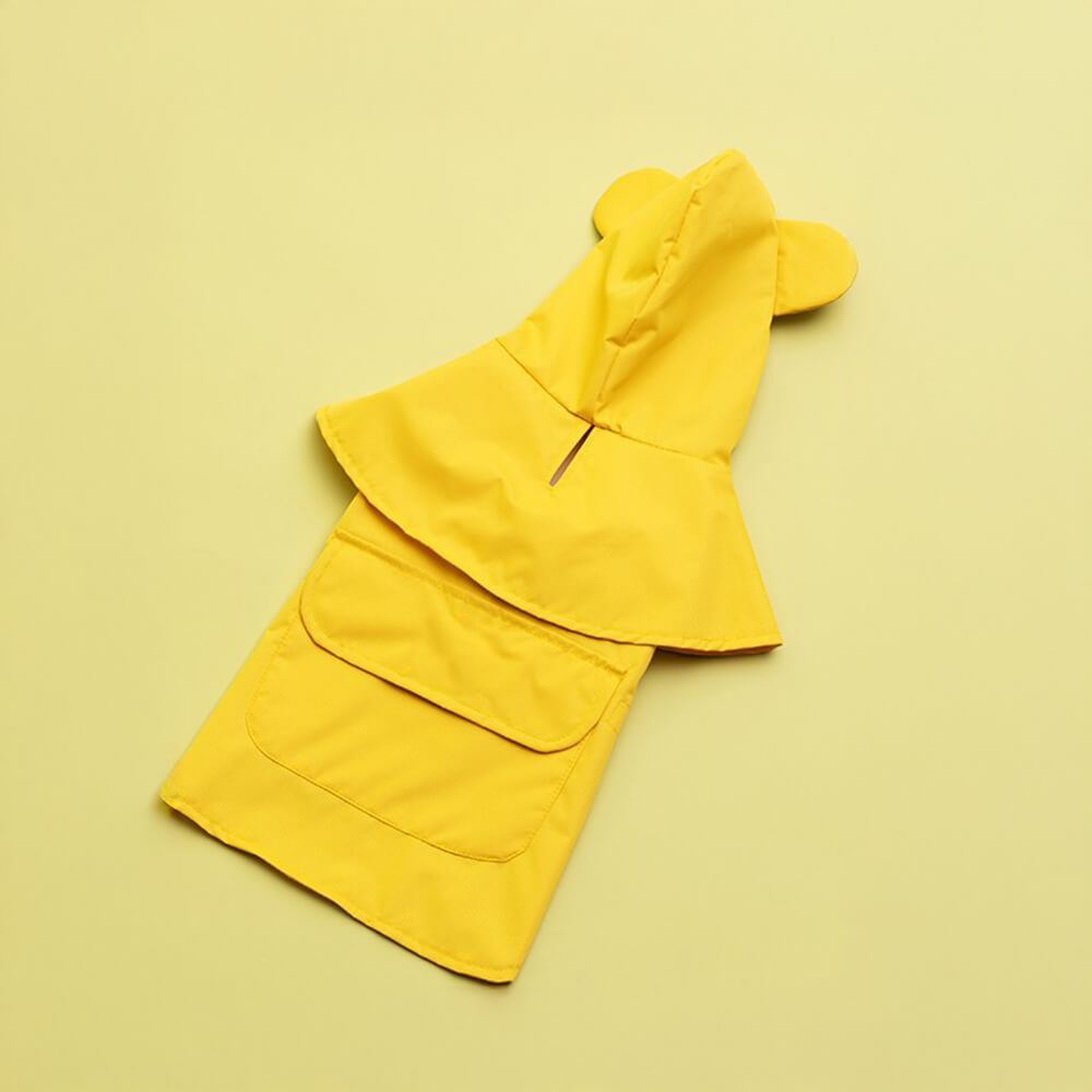 Frog-Inspired Waterproof Lightweight Dog Hooded Poncho Raincoat