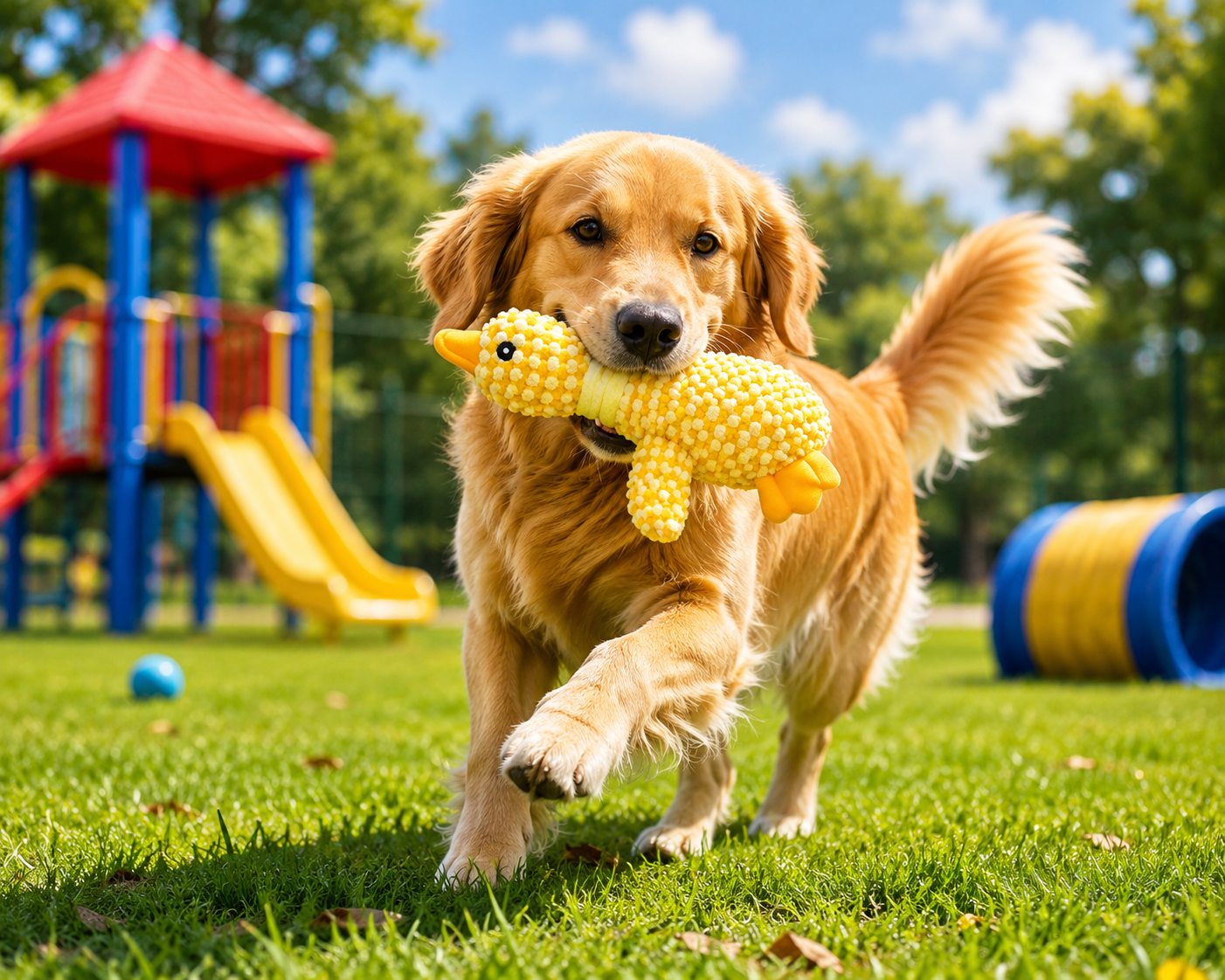 Interactive Plush Pet Chew Toy – Squeaky & Soft