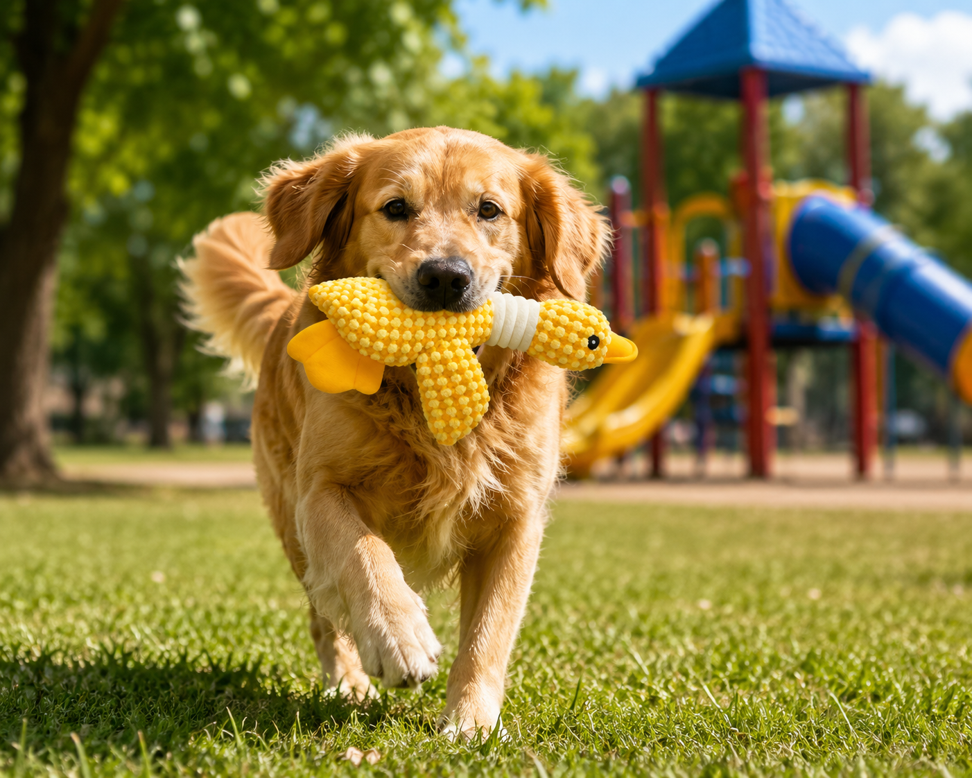 Interactive Plush Pet Chew Toy – Squeaky & Soft