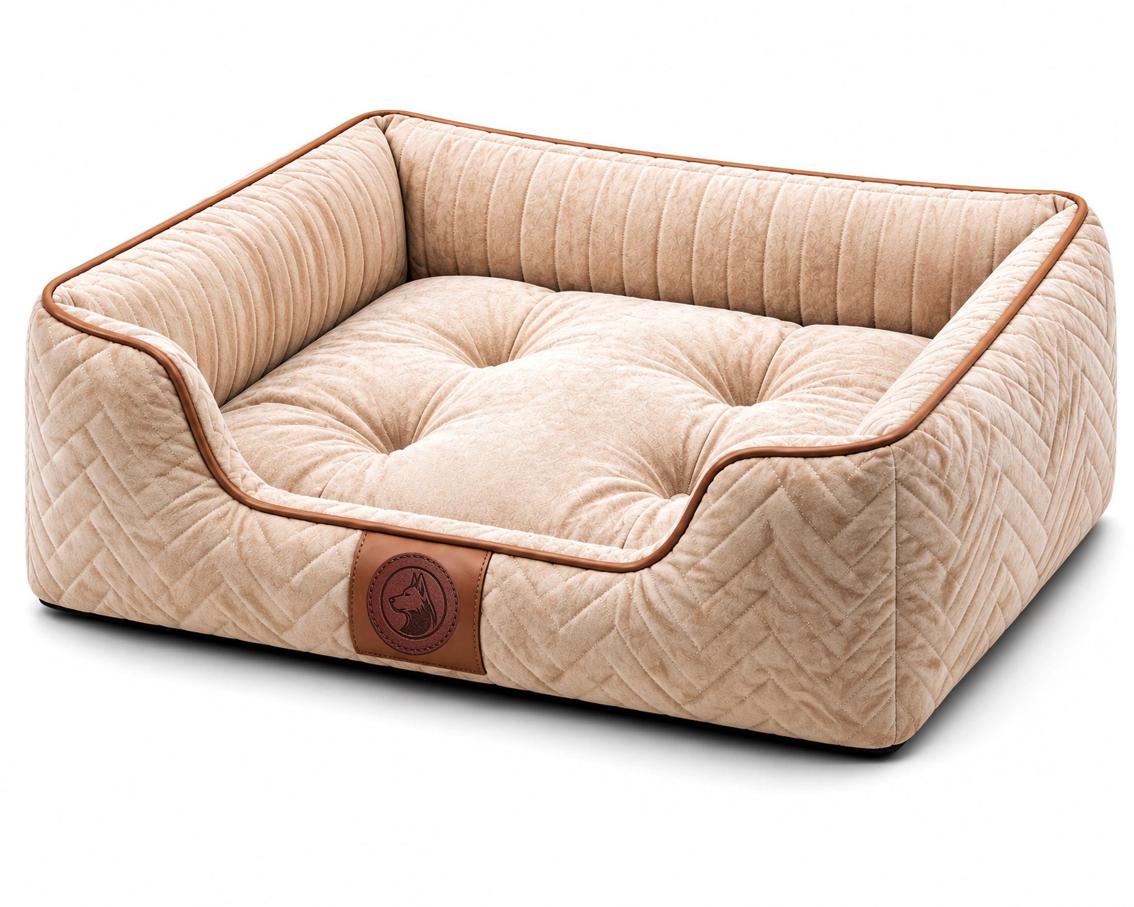 Luxury Orthopedic Plush Dog Bed with Quilted Support Cushion