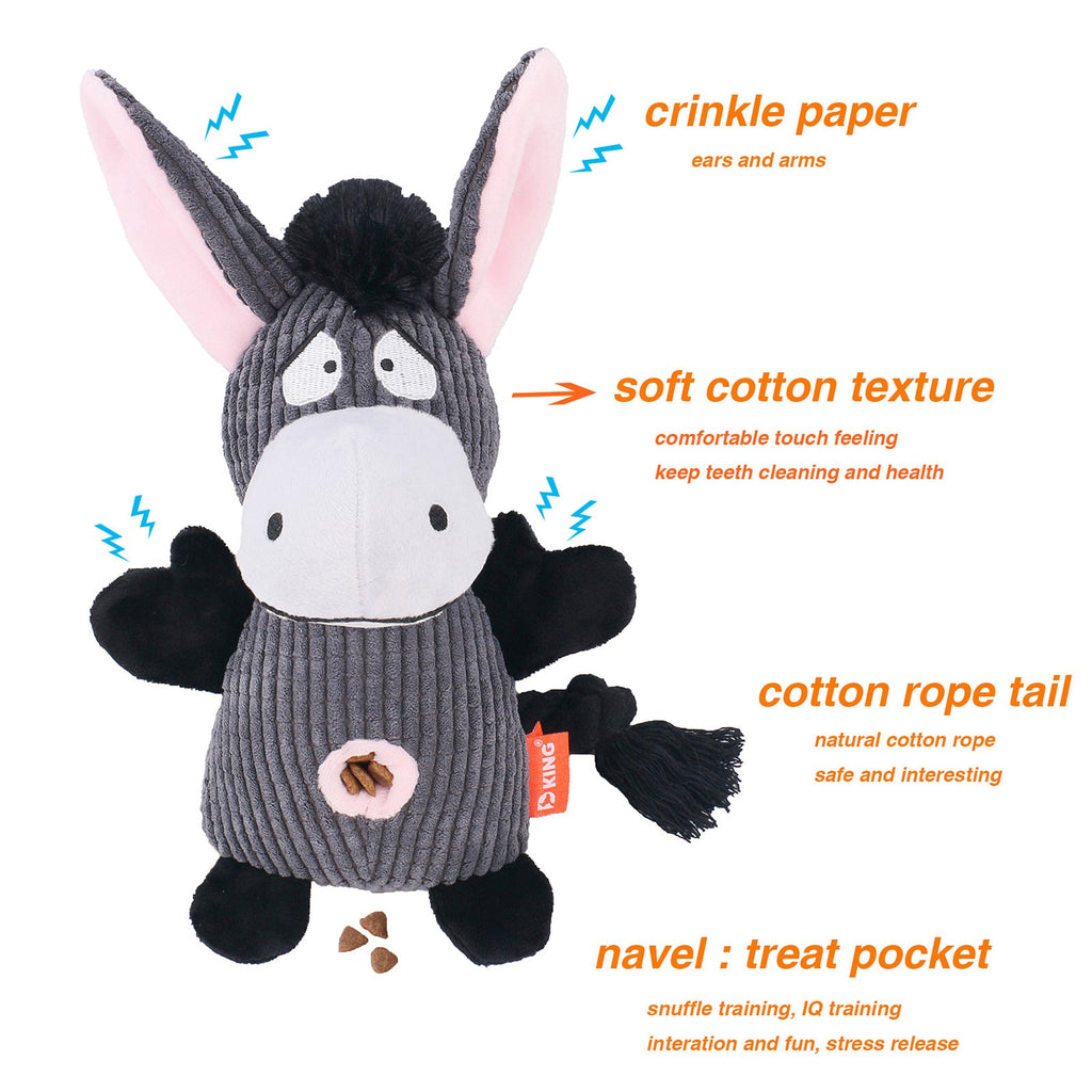 Indestructible Dog Chew Toys for Aggressive Chewers | Durable Plush Squeak Toys