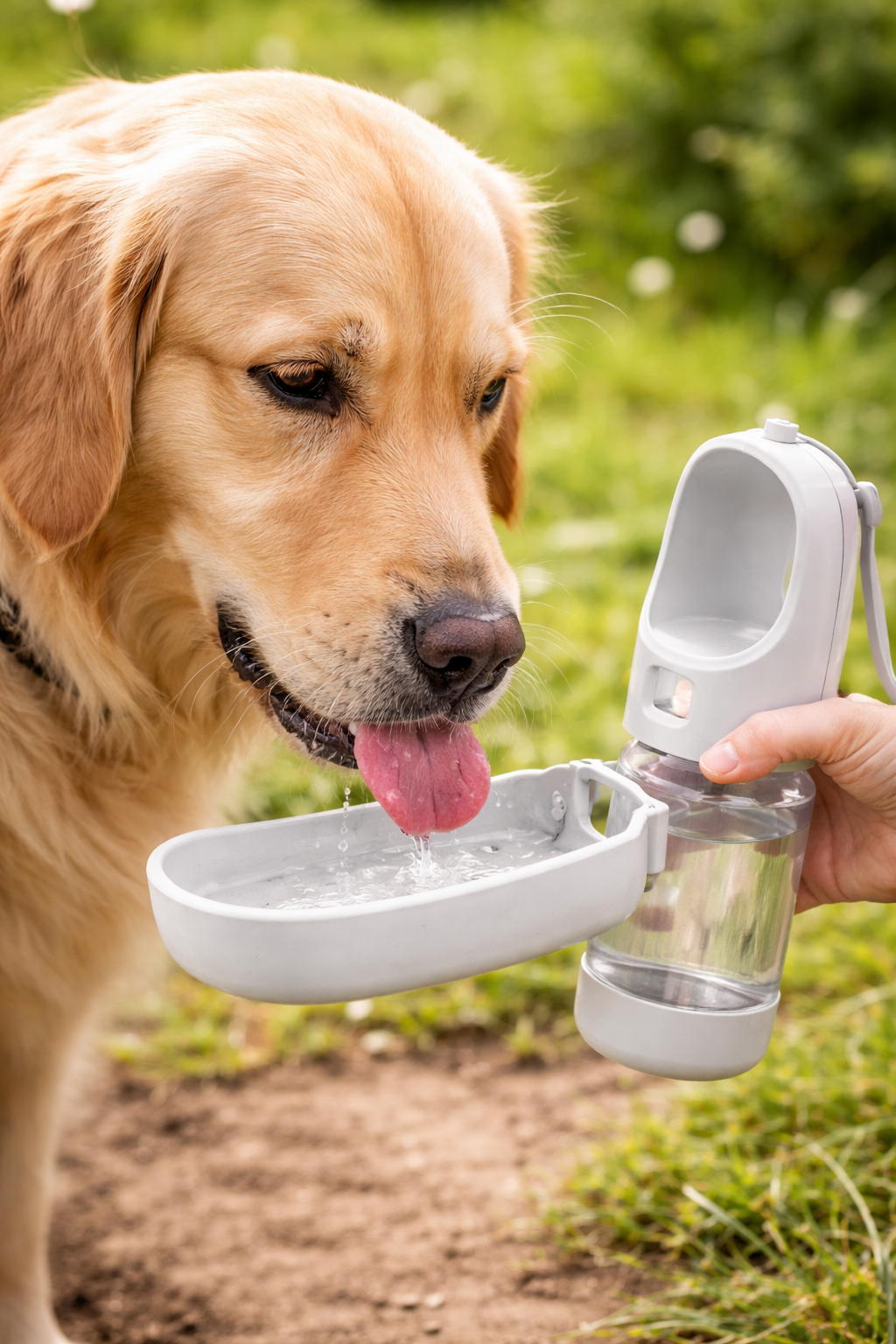 Pet Travel Water Bottle – Portable Dog Water Dispenser with Bowl