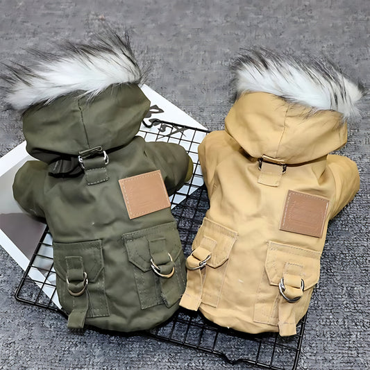 Thick Winter Dog Hoodie Jacket – Insulated Pet Coat